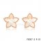 Fake Van Cleef & Arpels Sweet Alhambra Star Pink Earrings,White Mother-Of-Pearl
